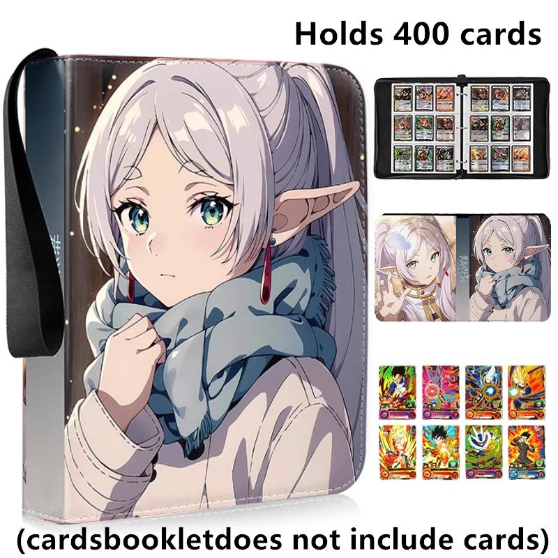 Anime Frieren: Beyond Journey's End 400pcs/900pcs Card Album Book Collection Card Zipper Game Cards Binder Holder Kids Gifts