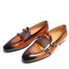 Fashion New Loafers Men Shoes Fashion Original Causal Design Handcrafted Patent Leather Elegant Business Office Monk Buckle Slip On Shoe