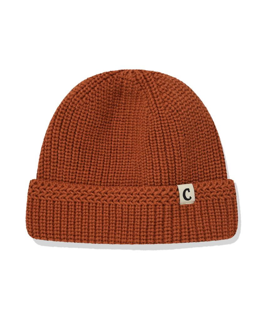 COVERNAT Authentic C Logo Short Beanie Orange