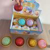 1-12pz Giocattoli Squishy a Forma di Raviolo Glitterati con Scatola Raviolo Sensoriale Spremibile Giocattolo per Alleviare lo Stress per Adulti e Bambini