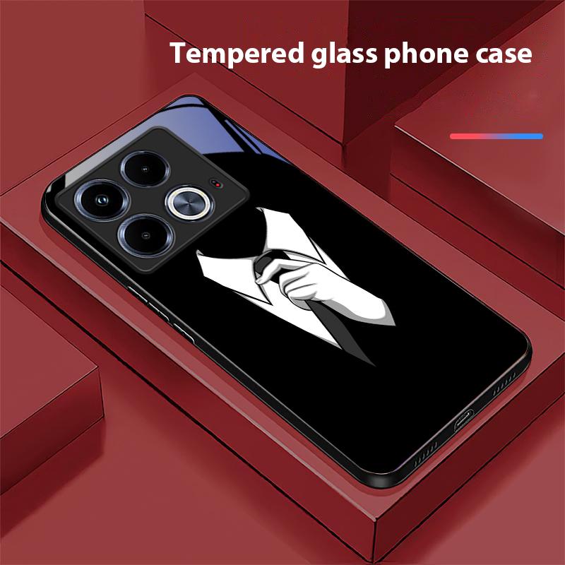 Astronauts Universe For Infinix Note 40 4G 30i 12 G96 Smart 8 Hot 9 Play 10 11S 12 20i 50 Pro Plus 5G Tempered Glass Phone Case