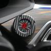 Car Start Button Cover Carbon Fiber Car Power Control Trim Stylish Car Power Control Trim Car Button Decoration Engine Start