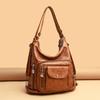 Deri Tote Çanta Kadın Büyük Kapasiteli Çanta Omuz Crossbody Çanta