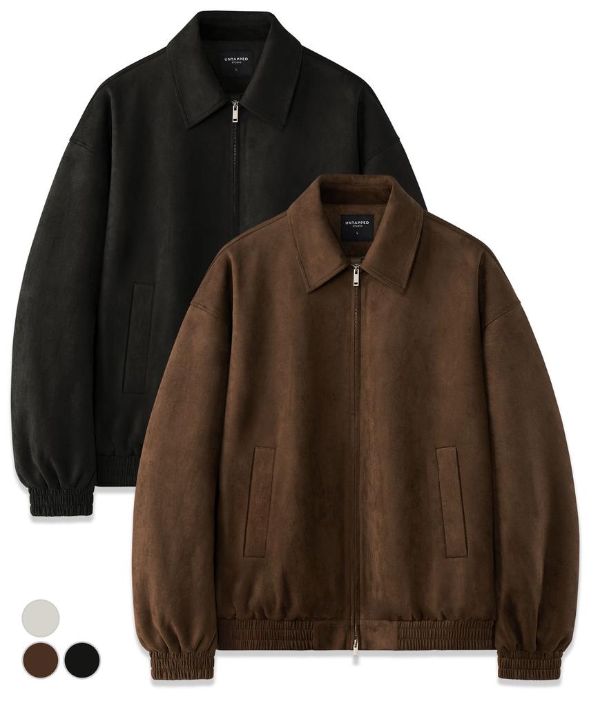 Untapped Studio 2Way Vegan Suede Blouson Jacket 3 Colors
