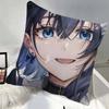 Anime OOuro Kronii Pillow Case Square Pillow Bedroom Sofa Leisure Comfort Cushion Car Home Decoration