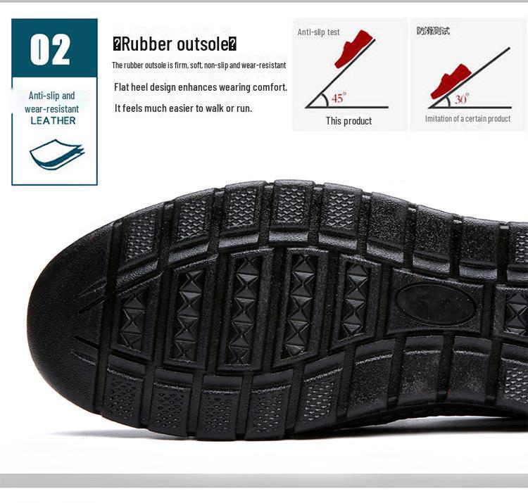 Ademende zomerschoenen voor heren met mesh - comfortabele sandalen met zachte zool voor vaders van middelbare leeftijd