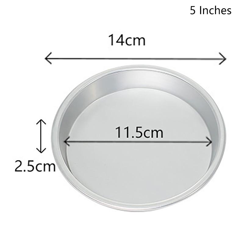 6-12inch Non Stick Pizza Pan Pizza Baking Tray Aluminum Alloy Bakeware Kitchen Tools Round Pancake Pizza Pastry Baking Tray