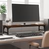 VidaXL Monitor Stand, Screen Riser with Adjustable Feet, Computer Stand with Office Interior Storage, 834009