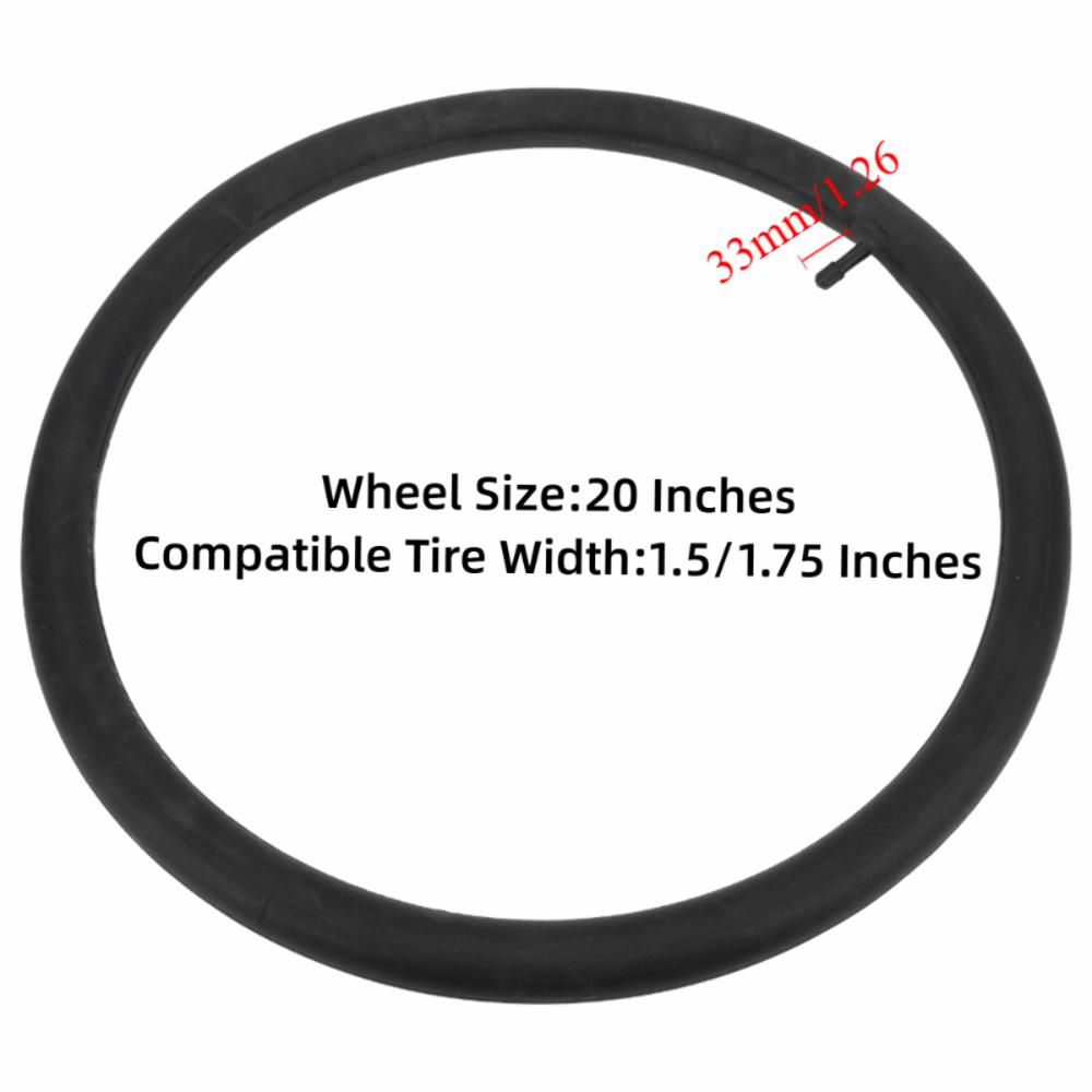 2 Pcs Butyl Rubber Inner Tube Replacement Bike Replacement Tubes Bicycle Maintenance