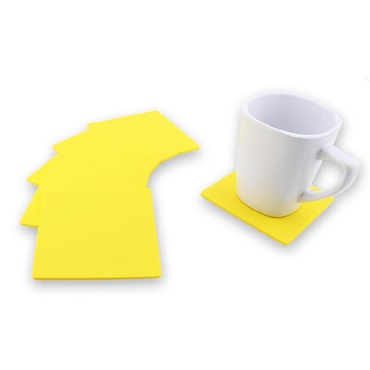 Nonslip Square Silicone Coasters Effective Silicone Coasters Practical Square Insulated Mat To Protect Furniture