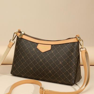 Crossbody Bag, Women's Small Bag, New Niche Texture Printed Bag, Fashionable Shoulder Bag