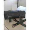Combo Black Leather Motorcycle Two Saddle Bag Swing Arm Free Tool Pouch