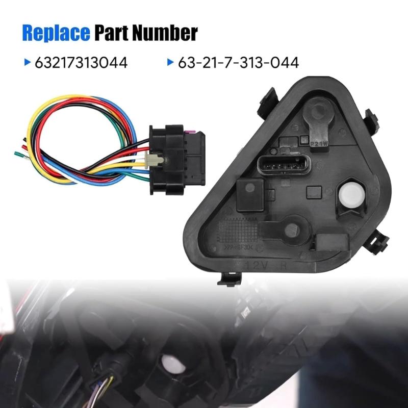 Left/Right Rear Light Bulb Holder Socket with Connector Plug for F35 2011-2015 63217313043 63217313044 Lamp Repair Board