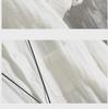 Men's Trendy White Linen Three-Quarter Sleeve Shirt - Loose and Lightweight Summer Fit