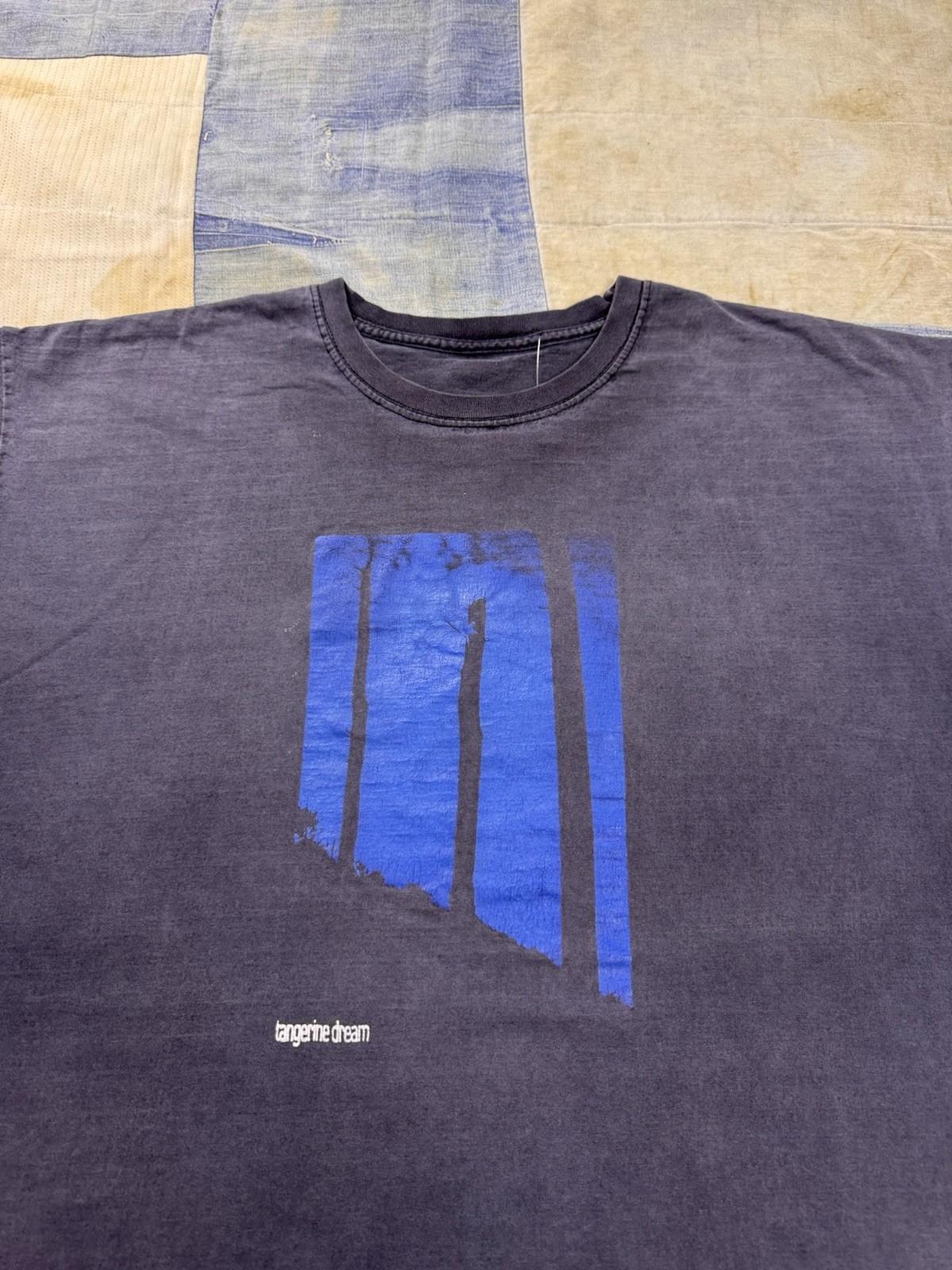 Vintage Tangerine Dream Blue Forest Graphic Band T-Shirt Adult Black Tee Sz L Unisex T-Shirt XXXXL