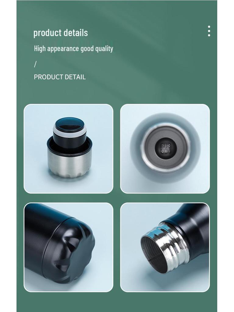 Stainless Steel Double-Layer Insulated Cola Bottle Bowling Cup for Outdoor Sports