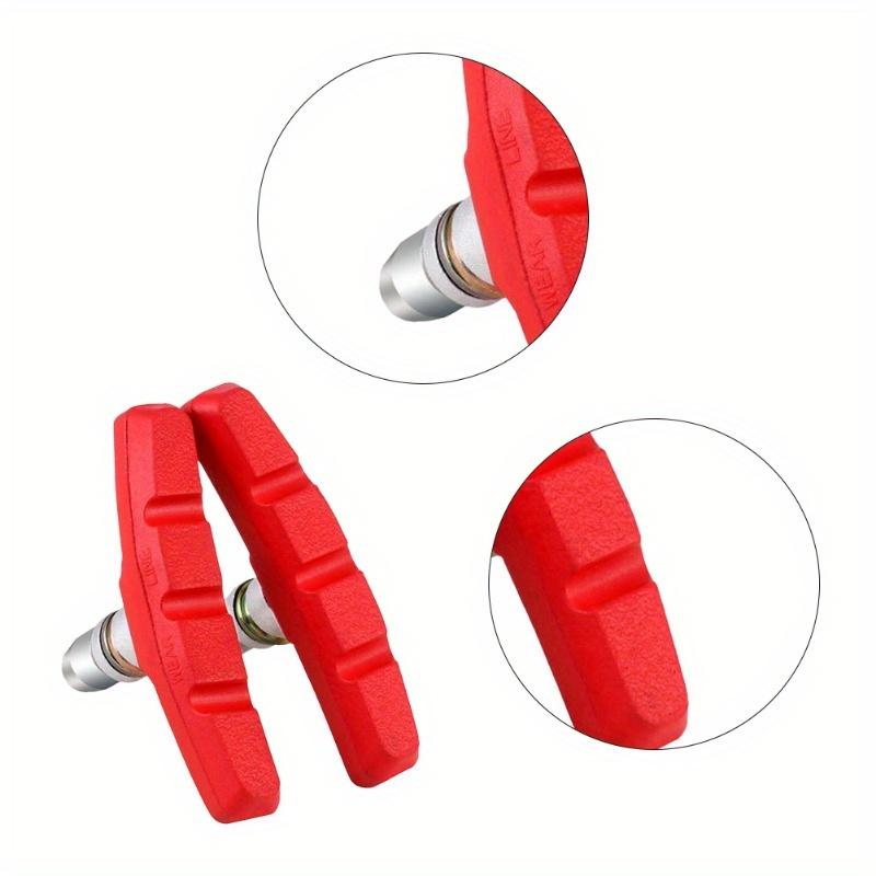 Mountain Road Bicycle V-brake Shoes Pads Rubber Bike V Brake Pads Shoes Blocks Lightweight Silent Cycling Part Tools