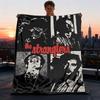 1 stuks The Stranglers Band Buiten Flanellen Deken, Gezellig & Warm Zacht Te Speels Ontwerp, Dutten Kamperen,