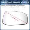 INFINAUTO Passenger Side Mirror Glass Replacement with Backing Aspherical White Glass for Volvo S60 and Volvo S80 V70 Right-side Plate, Heater,