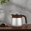 Stainless Steel Titanium-Coated Teapot Titanium-Coated Liner Large Capacity Insulated Coffee Pot with Handle Brewing Pot Kitchen