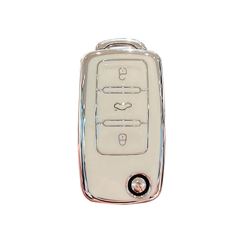 Volkswagen Key Cover: Fits Sagitar, Lavida, Jetta, Passat, Bora, Tiguan – Unisex Car Key Shell