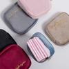 Embroidery Menstrual Letter Pad Storage Bag Portable Travel Handbag Makeup Case