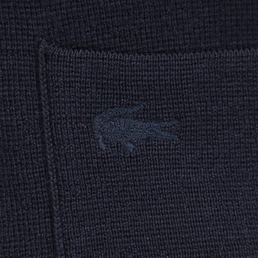Lacoste Long Sleeve Knit Cardigan 3 Navy Men's Used