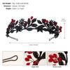 Vintage European Style Flower Crown For Women 2025 Halloween Crystal Flower Headband Exquisite Handmade Hair Accessories