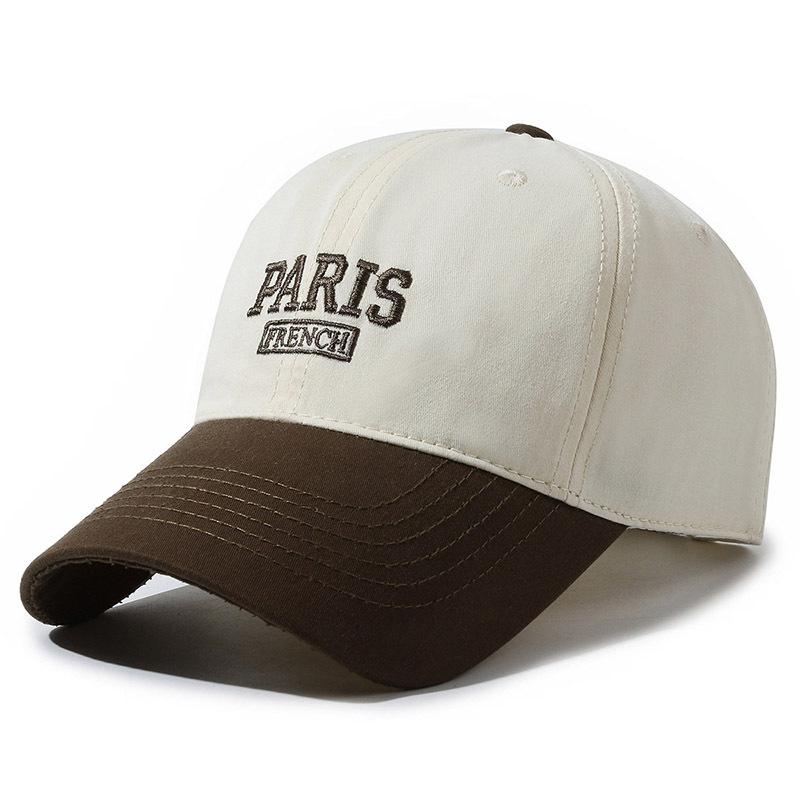 Șapcă de baseball de culoare contrastantă șapcă brodata cu litere de primăvară, toamnă, vară, în aer liber, pălărie sport pentru bărbați, pălărie cu protecție solară, șapcă Panama coadă de cal
