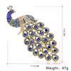 Extra Large Peacock Brooch with Colorful Crystal Rhinestones, Peacock Brooch Jewelry, Brooch Accessories, 1PCS Birthday Gift