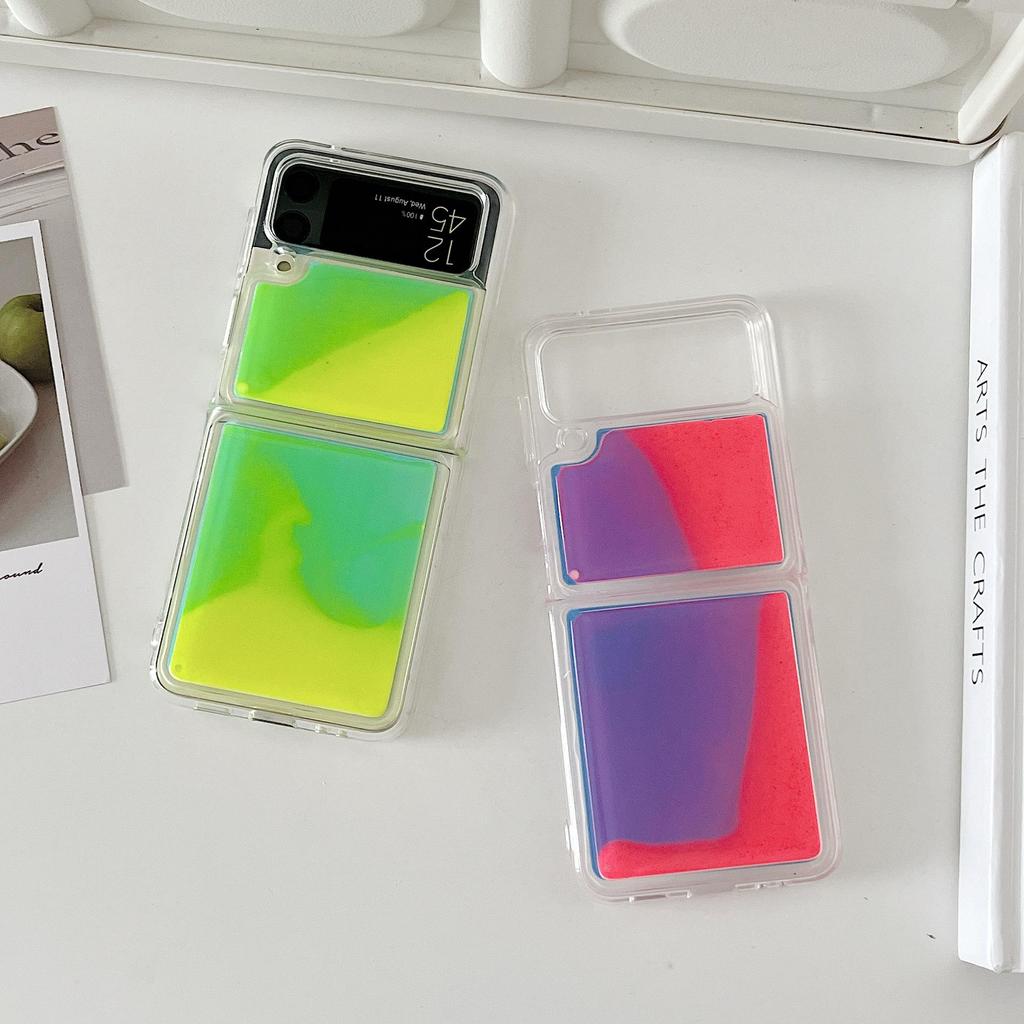 Samsung Z Flip3 Luminous Glitter Anti-Drop Foldable Phone Case