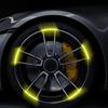 VW GTI GOLF Car Stickers Car Wheel Luminous Stickers Fluorescent Color Wheel Decoration Stickers For Volkswagen Polo Passat B5 B