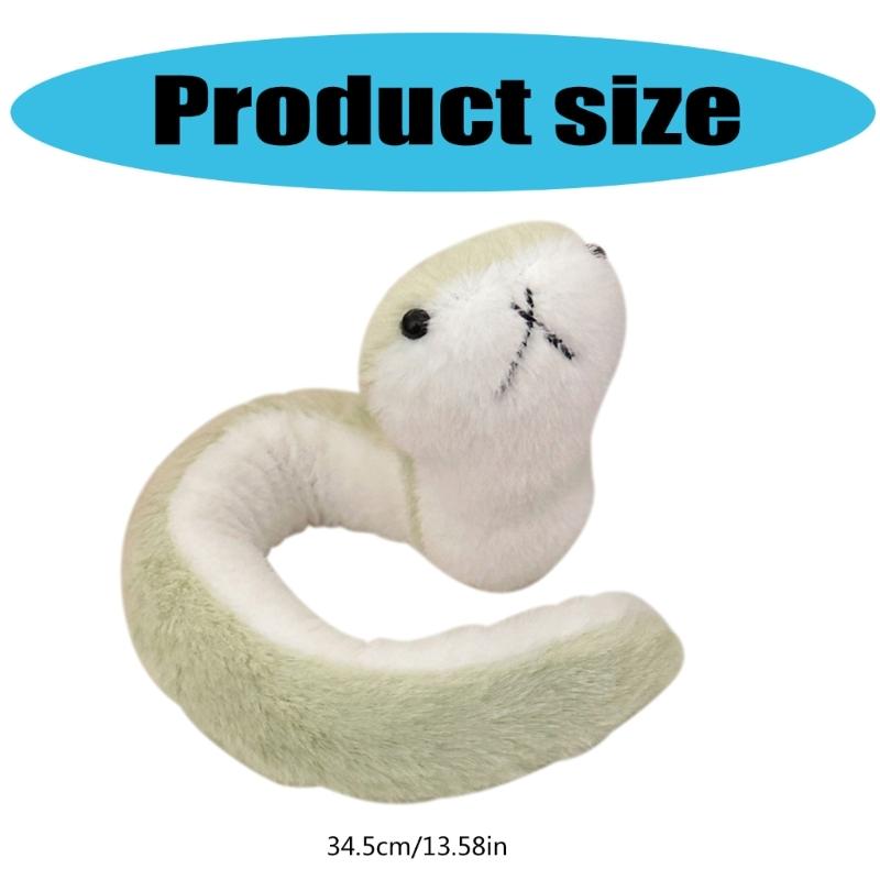 Stuffed Animals Cartoon Snake New Year Mascots Toy Soft Snake Figure 2025 Snake Mascots Photostudio Props