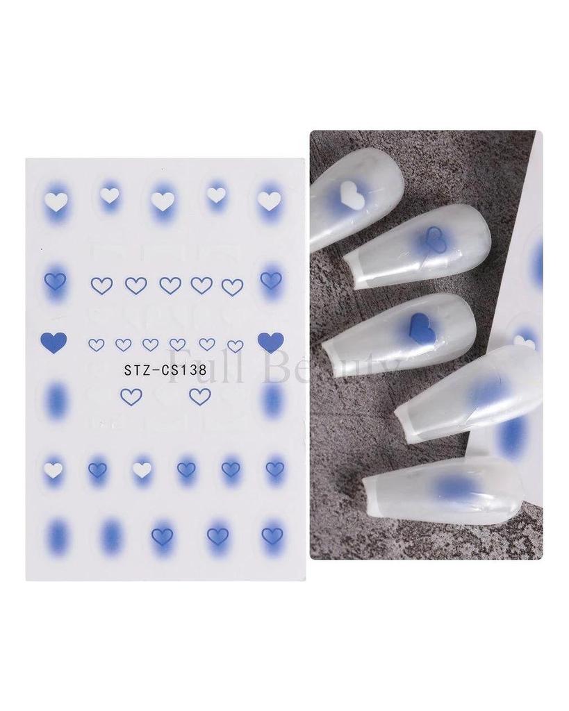 Water Nail Decal and Sticker Flower Leaf Tree Green Simple Summer Slider for Manicure Nail Art Watermark Tips