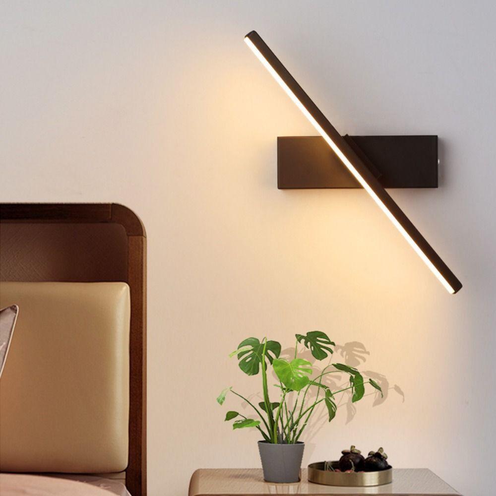 Tricolor Light Rotatable Mirror Lamp Adjustable Wall Sconces Lighting  Indoor Wall Lighting