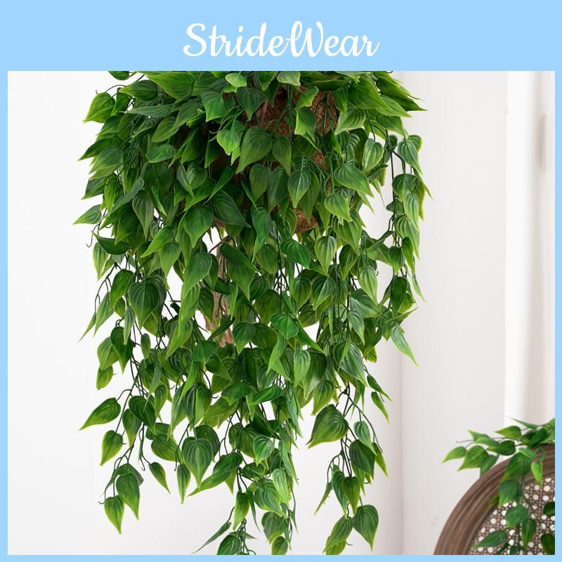 Epipremnum Plant Artificial Aureum Wall Decor Plastic Leaves Indoor Gardens