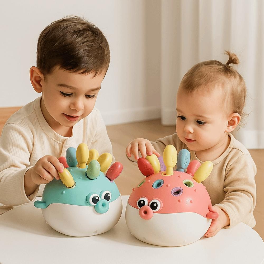 Early Education Pufferfish Children's Toys Insertion Pufferfish Puzzle Toy  Various Holiday Gifts