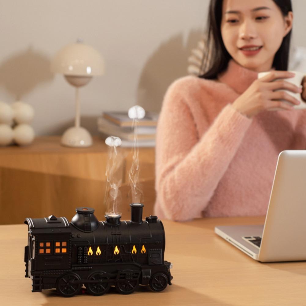 300ml Zug Luftbefeuchter Ultraschall Aromatherapie Diffusoren Nebelbereiter Duft Ätherisches Öl Aroma Diffusor Fernbedienung