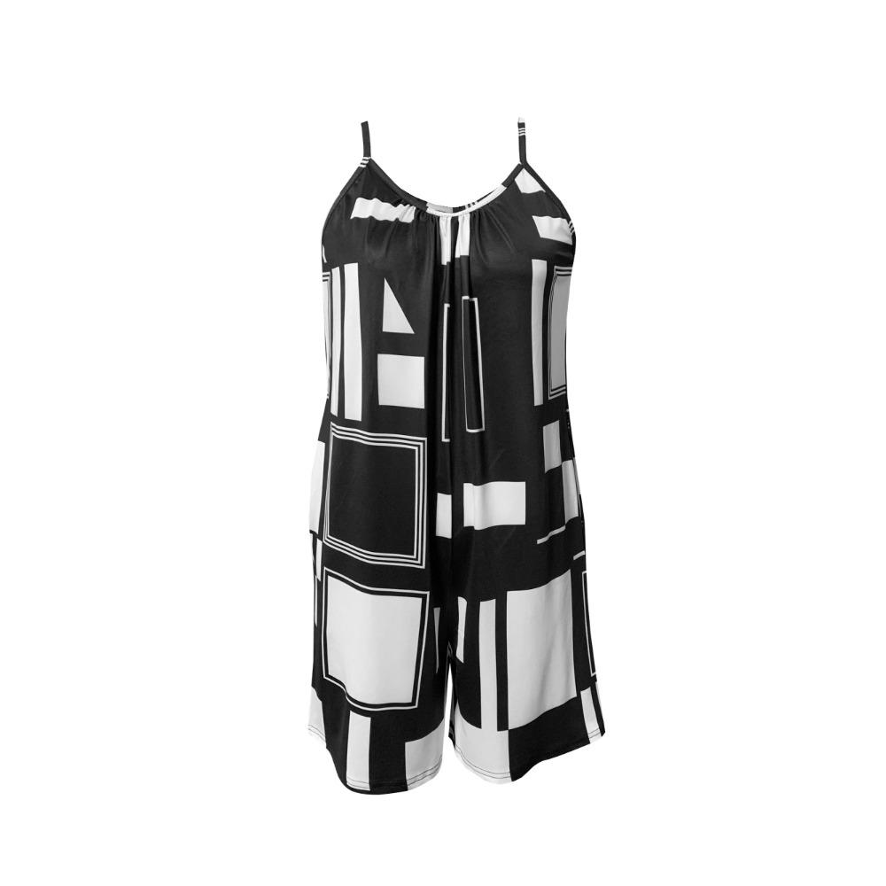 Women Summer Casual Sleeveless Rompers Spaghetti Strap Shorts Overalls Boho Floral Outfits 2025 Jumpsuit With Pockets