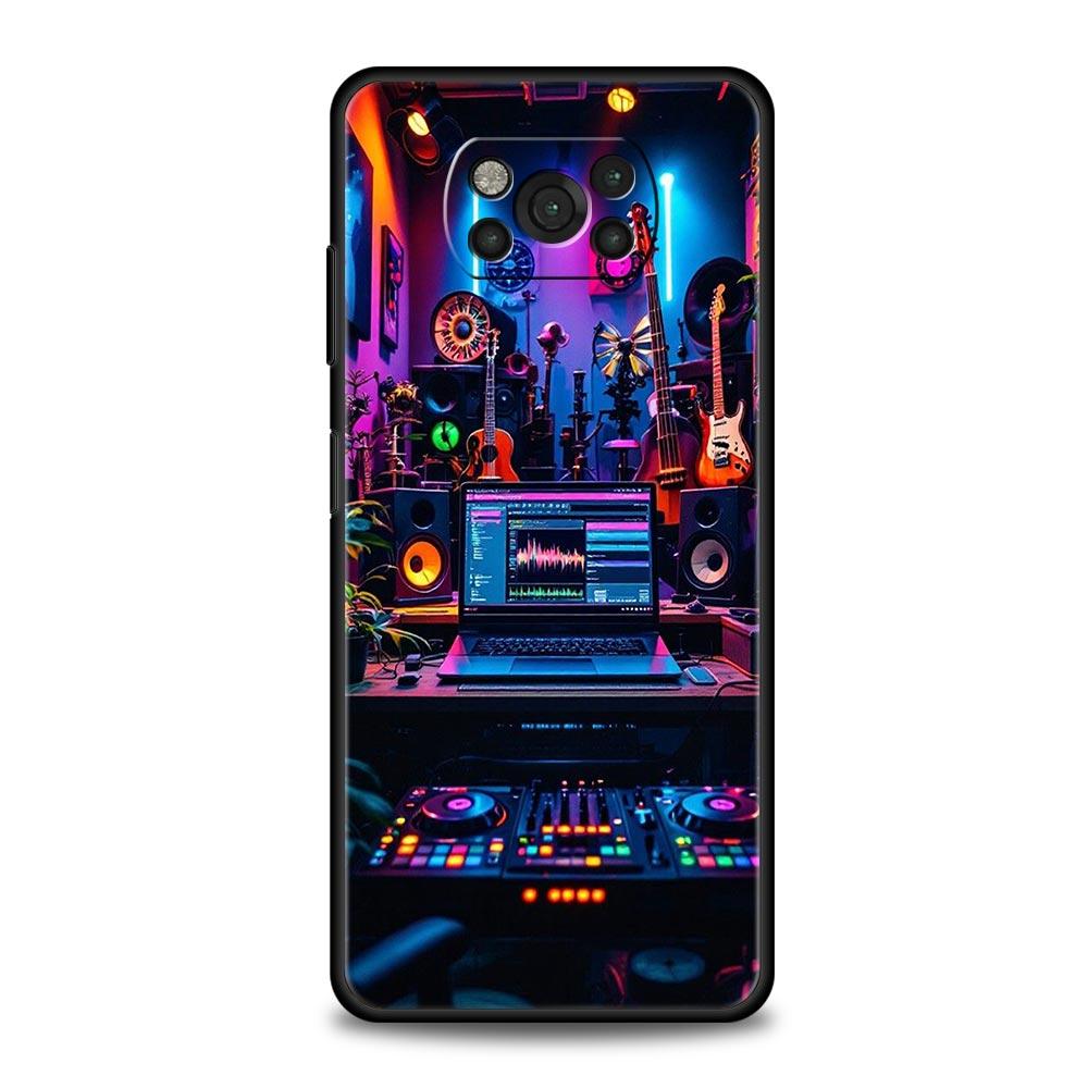 Retro Recording Device Phone Case for Xiaomi Poco F7 F6 F5 F4 F3 X6 X5 X4 X3 NFC F7 Ultra M4 C51 C55 GT 5G Soft TPU Cover Fundas