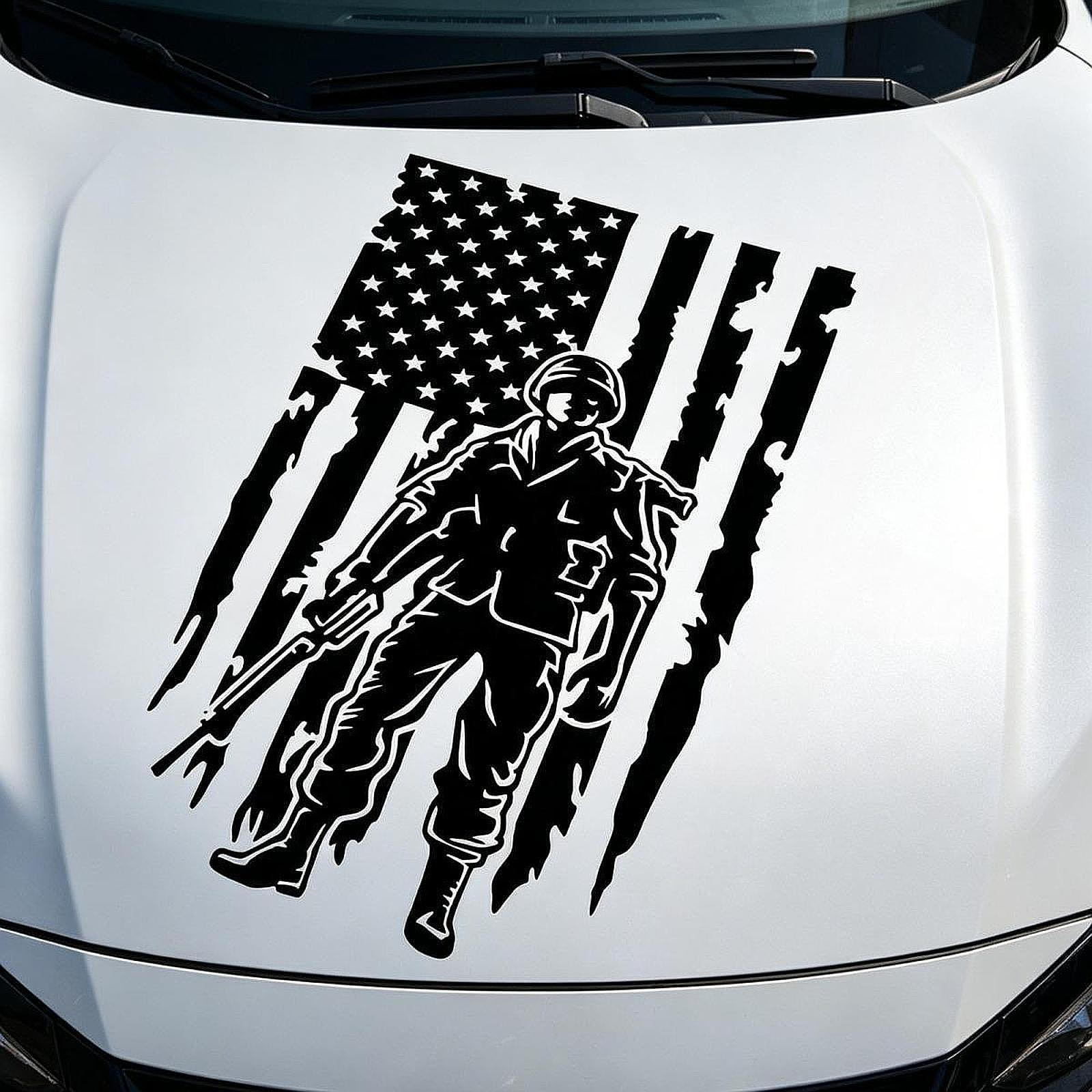 

Car Body Side Sticker 50x28cm Hood Decal for Bus Vehicle Motorhome Black