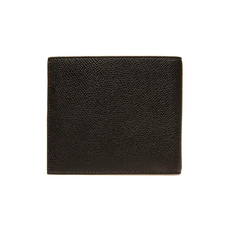 Bally Short Stripe Three-In-One Double Fold Leather Wallet Men Wallet Black 6240266