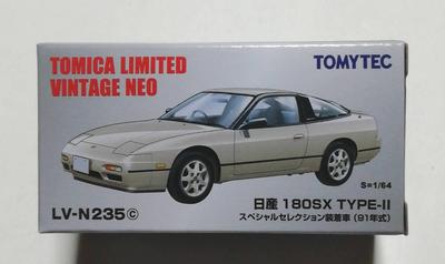 Tomica Limited Vintage Neo Nissan 180 SX Special Selection 1991 Model LV-N235c TYPE-II (Yellow/Silver)