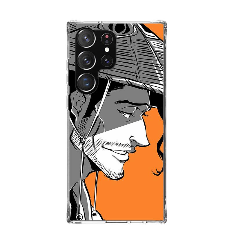 Bleach Kyoraku Shunsui Phone Case For Samsung Galaxy S26 Ultra S23 S24 S25 Edge S20 FE S21 S22 Plus Soft Print Shell Cover Funda