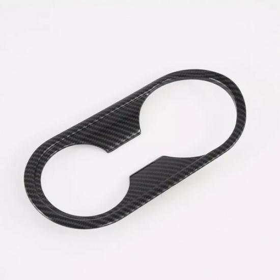 Carbon Fiber Front Water Cup Holder Cover Trim for Kia K3 Forte Cerato -