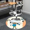 Pippi Longstocking,Horse Chair mat Round Rug-Office carpet, Machine Washable, Non-slip, Suitable for Living Rooms, Bedrooms, Entryways, and