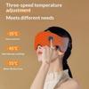USB Heated Eye Mask for Dry Eyes Sleep Steam Eye Massager Hot Compress Sleep Shading Relieve Eye Fatigue for Offic &Travel 3speed Temperature Control