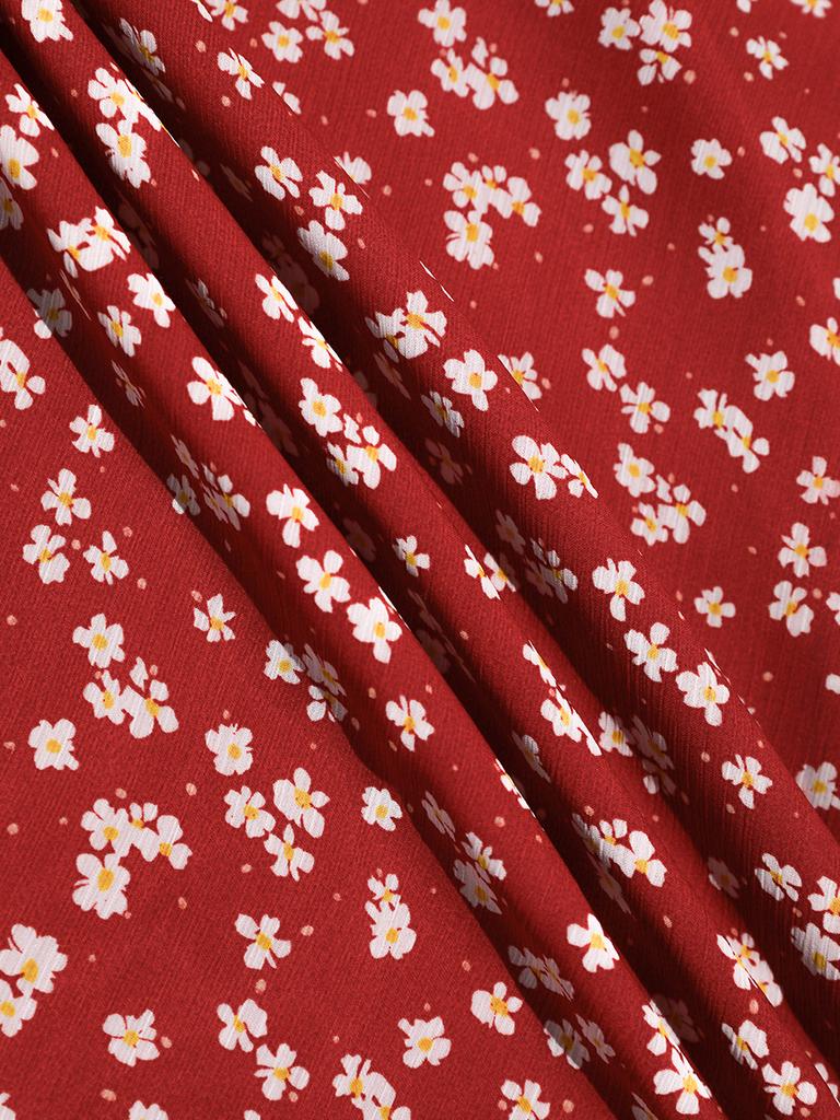 Sinseuden Scarlet Frill Long Dress