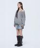 DAUSPICE (Duc) Damaged Loose-Fit Knit Gray