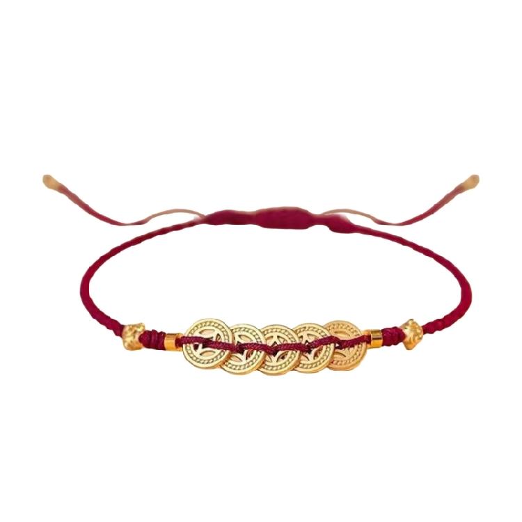 

Artistic Braided Lucky Charm Wristband Combining Tradition with Modern Fashion Appeal Lucky Money Bracelet for Daily
